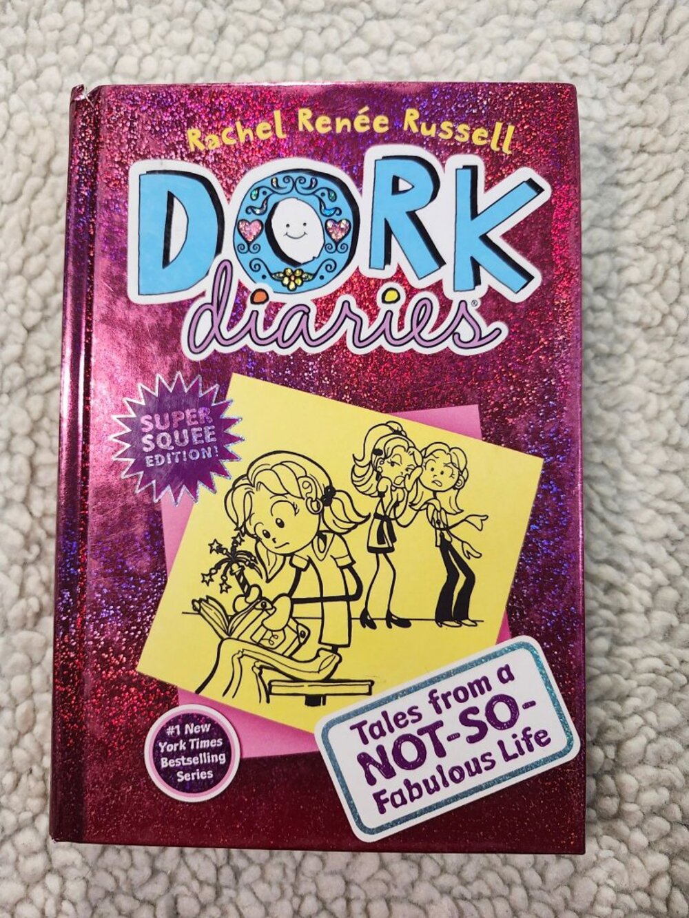 Dork Diaries 1 Tales from a Not-So-Fabulous Life Hardcover Super Squee Pink